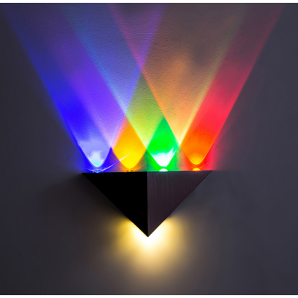 三角形灯LED壁灯 纯铝材电视灯三角形壁灯 现代时尚