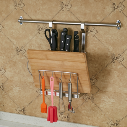 不锈钢厨房挂件置物架 刀架菜刀砧板收纳架厨房刀具用品工具