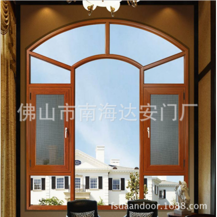 欧式铝包木 实木窗 木包铝 铝木复合门窗别墅专用门窗