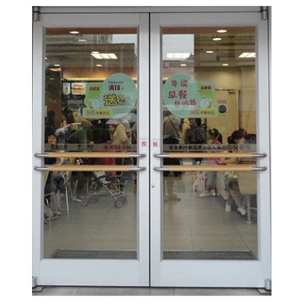 90度平开门 广州横拉手肯德基门供应 餐厅门 肯德基店铺门