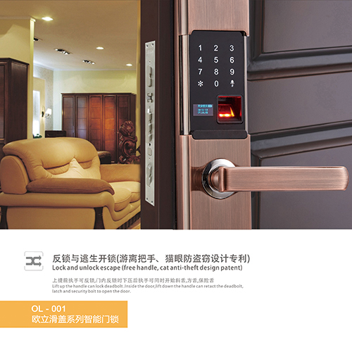 ONLEE欧立滑盖系列智能门锁1