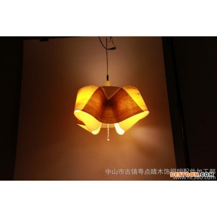 点睛木饰照明，版权所有的木皮吊灯Wood  veneer lamp that is lanterns of desert