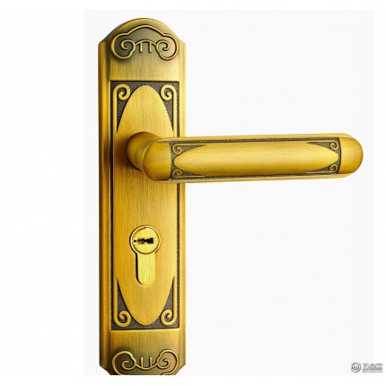 室内门锁 欧式木门锌合金机械执手青古铜门锁