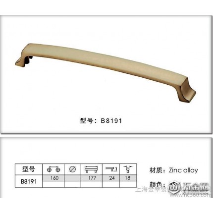 【上海金莘B8191】锌合金拉手 家具门把手 橱柜配件 橱柜拉手
