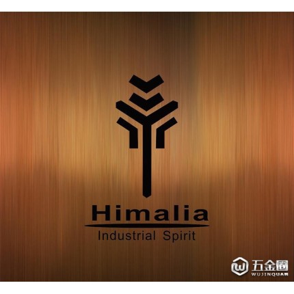 Himalia 304不锈钢PVD金 玫瑰金方形把手门锁房门锁分体门锁室内