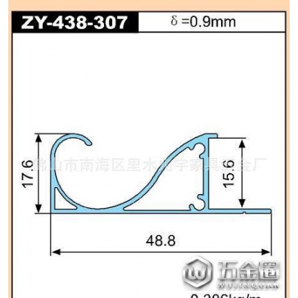 鹏翼家具拉手zy-438-307 抽屉拉手 橱柜拉手 木板拉手等铝合金型材