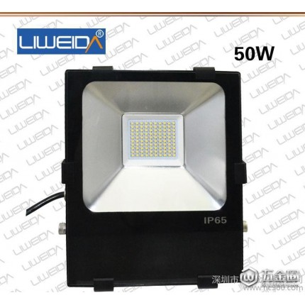 直销 smd LED投光灯50w 户外室外灯防水广告路灯泛光