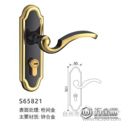 供应巨宝S65821中式门锁S型锁具 室内锁 防盗锁 玻璃锁 锁厂