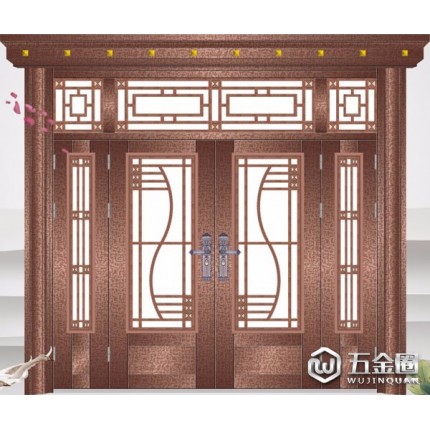 山鼎 6001（中国风） 立体框罗马头（大自由纹板）  门窗品牌 不锈钢门