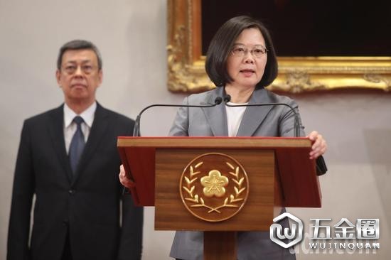 图为蔡英文21日回应“断交”。(来源:联合新闻网)