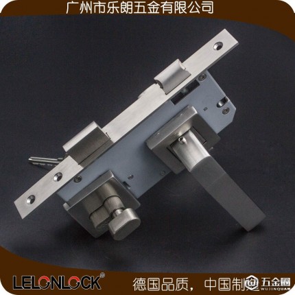 室内门执手锁 分体锁不锈钢304实心把手分体锁乐朗RLH-38+RML-07+RCR-01 室内门锁执手锁