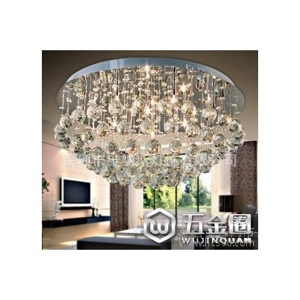 供应LED 室内吊 灯灯饰 客厅吸顶灯现代水晶灯球形 低价批发 厂家直销