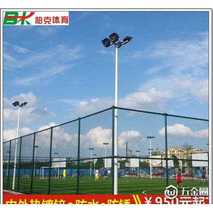 广州安装篮球场灯杆的 8米埋地篮球场灯杆 室外高杆灯定做
