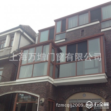 上海万增门窗公司门窗加工 彩色铝合金  阳台窗门窗