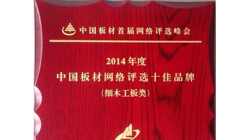 中国板材首届网络评选峰会 莫干山板材喜获双奖
