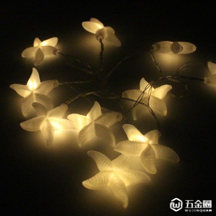 LED海星灯串 海星造型电池灯带 节日庆典室内灯具装饰