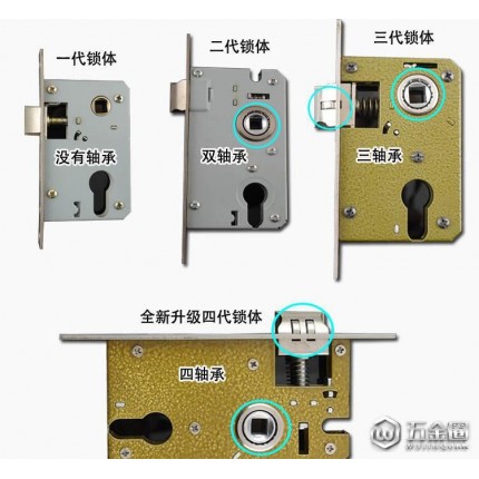 简约欧式太空铝门锁室内卧室木门机械门锁五金锁具五金室内门锁