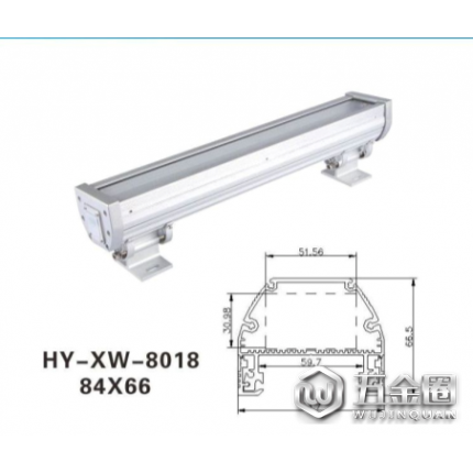 【量大质优】莹瑜LED洗墙灯外壳 质量保证LED洗墙灯外壳 72W灯具外壳 室外灯具外壳