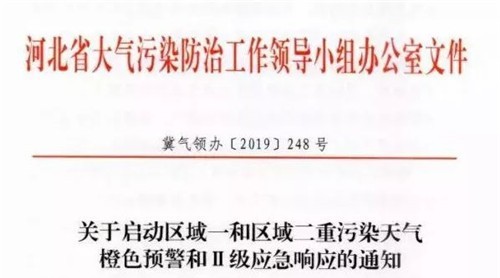 重污染天气预警 河北省大范围板材厂停限产
