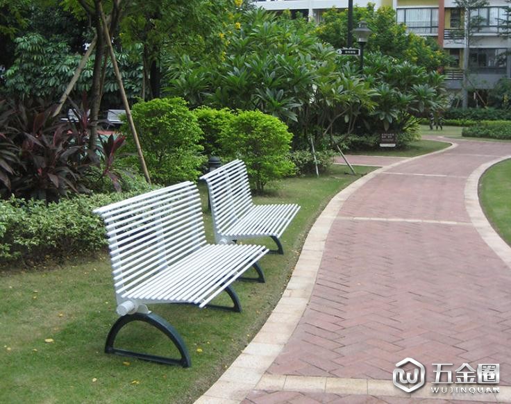 广州雅亭定制YT-S10户外金属公园椅不锈钢园林椅